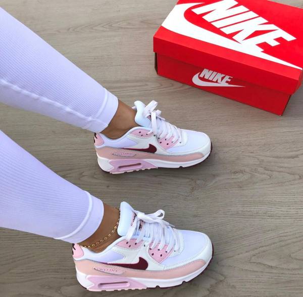 Nike Air Max 90 Rosa/Rojo – Mujer
