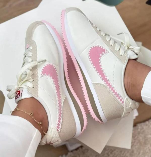 Nike Cortez Blanco/Rosa – Mujer