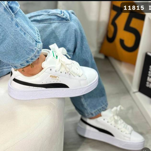 Puma Suede XL White/Black – Clásico Urbano