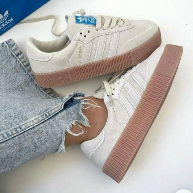 Adidas Samba Platform – Beige/Gum
